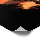 Oranje zonsondergang poster (Hoek)