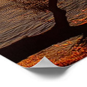 Oranje zonsondergang poster (Hoek)