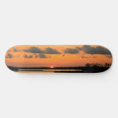 ORANJE ZONSONDERGANG SKATEBOARD (Horizontaal)