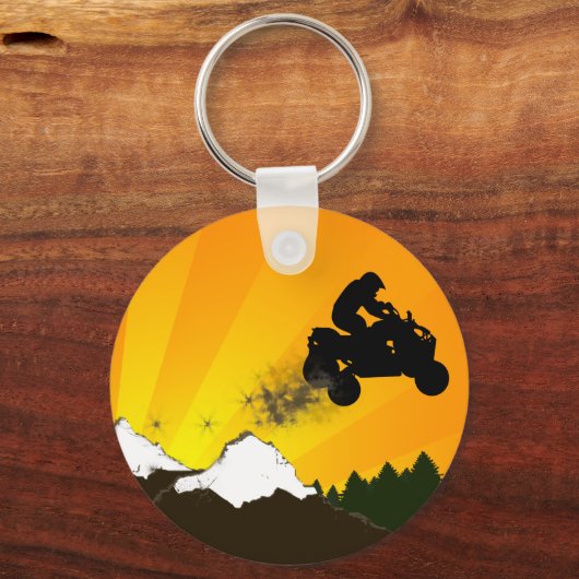 oranje zonsondergang. sleutelhanger (Voorkant)