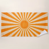 Oranje zonsopgang Sun Summer Pool Strandlaken (Voorkant)