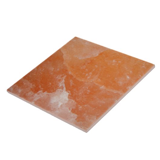 Oranje zoutsteen tegeltje (Zijkant)