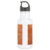 Oranje zoutsteen waterfles  (Achterkant)