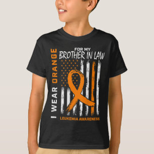 Oranje zwager in de wet leukemie bewustzijn Amerik T-shirt