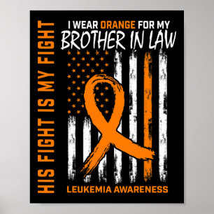 Oranje zwager in de wet leukemie kankerbewustzijn  poster