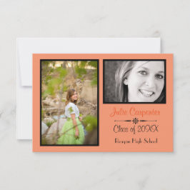 Oranje/zwart 2 Aankondiging van het Afstudeerder v