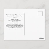 Oranje zwart Afstuderen Afstuderen voor fotocollag Briefkaart (Achterkant)