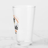 Oranje zwart Afstuderen gepersonaliseerd Afstudere Glas (Links)