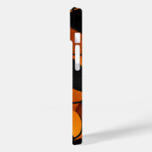 oranje zwart basketbal team kleuren meisjes jongen Case-Mate iPhone case (Achterkant / Links)