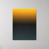 ORANJE ZWART BLUEGREEN Origineel Verloopcanvas L Canvas Afdruk (Voorkant)