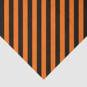 Oranje/zwart diagonaal strips tissuepapier (Detail)