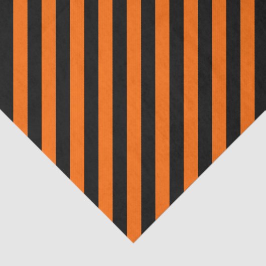 Oranje/zwart diagonaal strips tissuepapier (Detail)