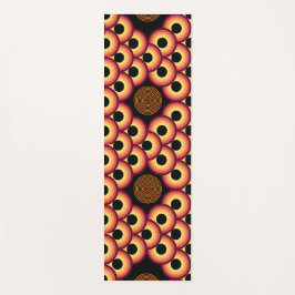 Oranje zwart en geel Abstracte oefening Yogamat