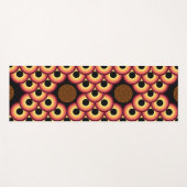 Oranje zwart en geel Abstracte oefening Yogamat (Voorkant (horizontaal))