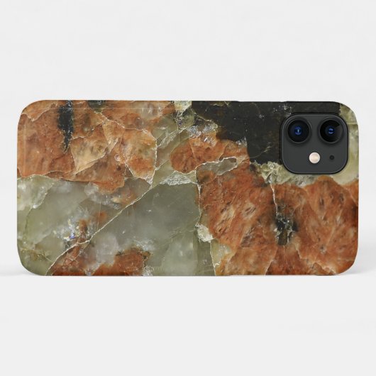 Oranje, zwart en helder kwartz Case-Mate iPhone case (Achterkant (horizontaal))