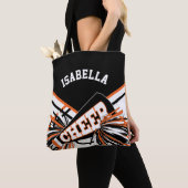 Oranje, zwart en wit design voor christen tote bag (Dichtbij)