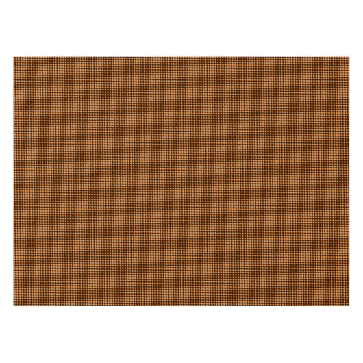 Oranje zwart geruite cheques chique halloween fees tafelkleed (Voorkant (Horizontaal))