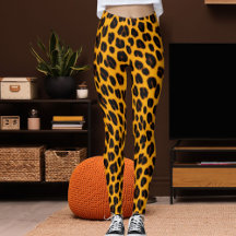Oranje Zwart Luipaard Skin Safari Pret Patroon Pri