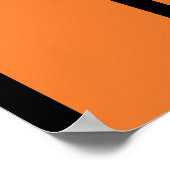Oranje zwart MCM-achtig Geometrisch Abstract Ontwe Poster (Hoek)