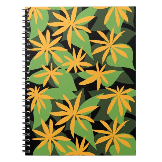 Oranje zwart notitieboek (Voorkant)