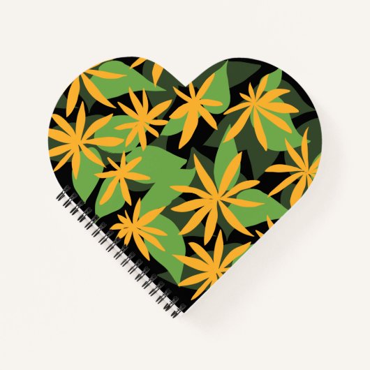 Oranje zwart notitieboek (Voorkant)