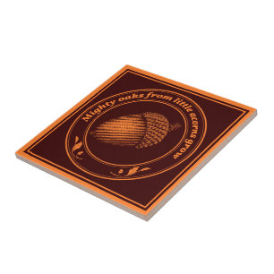  Oranje zwart proverb eikorp Plant Tegeltje