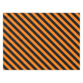 Oranje zwart strepen patroon Halloween Party Decor Tafelkleed (Voorkant (Horizontaal))