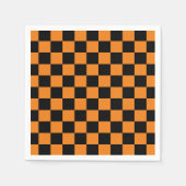 Oranje zwart toetsenbord servet (Voorkant)