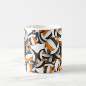 oranje zwart volleybal team kleuren coach naam koffiemok (Center)