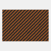 Oranje, Zwart & Wit Inpakpapier Vel (Voorkant)
