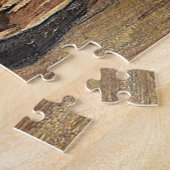  Oranje zwart-wit kat met Kittens Legpuzzel (Zijkant)