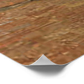  Oranje zwart-wit kat met Kittens Poster (Hoek)