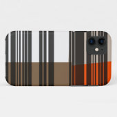  Oranje zwart-wit Stripes Kunstpatroon Case-Mate iPhone Case (Achterkant (horizontaal))