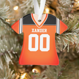 Oranje/Zwart/Wit Voetbalshirt Ornament