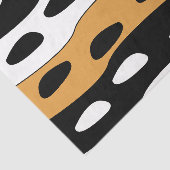 Oranje Zwart Witte Strepen Tissuepapier (Detail)