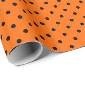 Oranje/zwart-witwandelpapier Cadeaupapier (Rol Hoek)