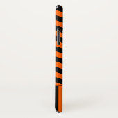 Oranje zwart Zig Zag Monogram Case-Mate iPhone Case (Achterkant / rechts)