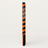 Oranje zwart Zig Zag Monogram Case-Mate iPhone Case (Achterkant/links)