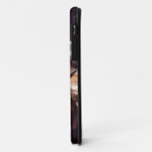 Oranje-zwarte abstracte monogram telefoongevallen. Case-Mate iPhone case (Achterkant/links)