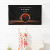 Oranje zwarte basketbal weekend party - Kampioen B Spandoek (Insitu)