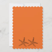 Oranje zwarte bruinvissen kaart (Achterkant)