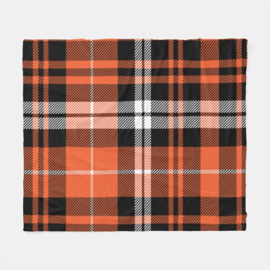 Oranje zwarte buffel Pset Rustic Farmhouse Fleece Deken (Voorkant (Horizontaal))
