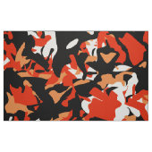 Oranje zwarte Camo stof (Fat Quarter)