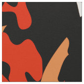 Oranje zwarte Camo stof (Close Up)