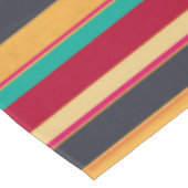 Oranje zwarte en rode strepen tafelkleed (Gekanteld)