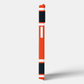 Oranje zwarte en witte sportband Case-Mate iPhone case (Achterkant / Rechts)