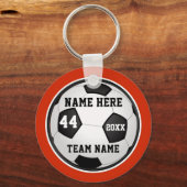 Oranje, zwarte en witte voetbalcadeautjes, speciaa sleutelhanger (Voorkant)