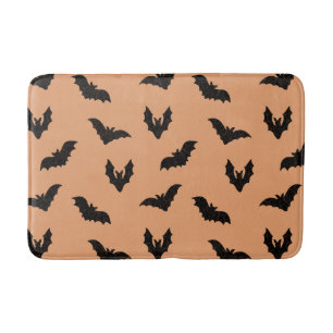 Oranje Zwarte Griezeldwepen Vintage Halloween Deco Badmat