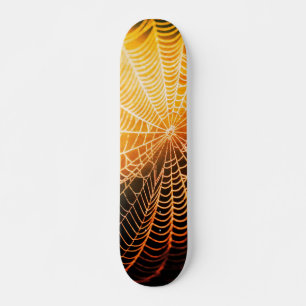 Oranje Zwarte Griezelige Enge Spinnenweb Persoonlijk Skateboard