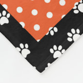 Oranje & Zwarte Halloween Dachshund Vloerbedekking Fleece Deken (Hoek)